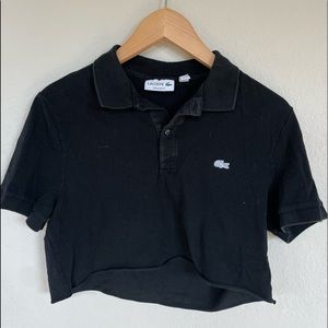 vintage lacoste cropped shirt